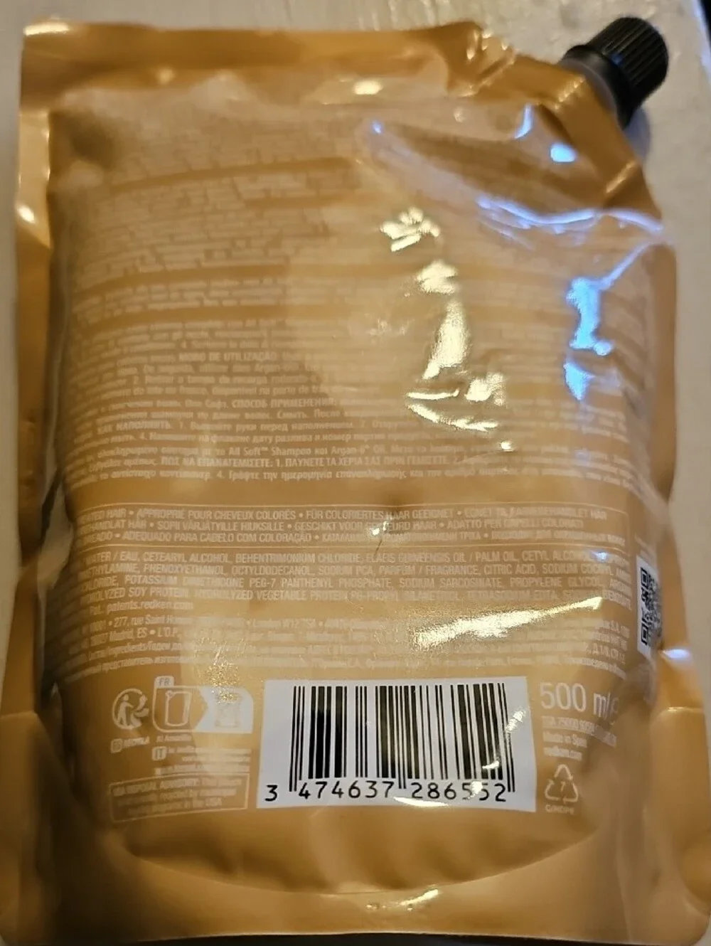 Redken All Soft Conditioner Refill Pouch - Gold